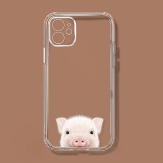 lulu pig เคสไอโฟน iPhone 13 14 11 pro max X Xr Xs Max เคส iPhone 14 plus case 12 pro max 7 8 plus เคสมือถือ เคส นิ่ม