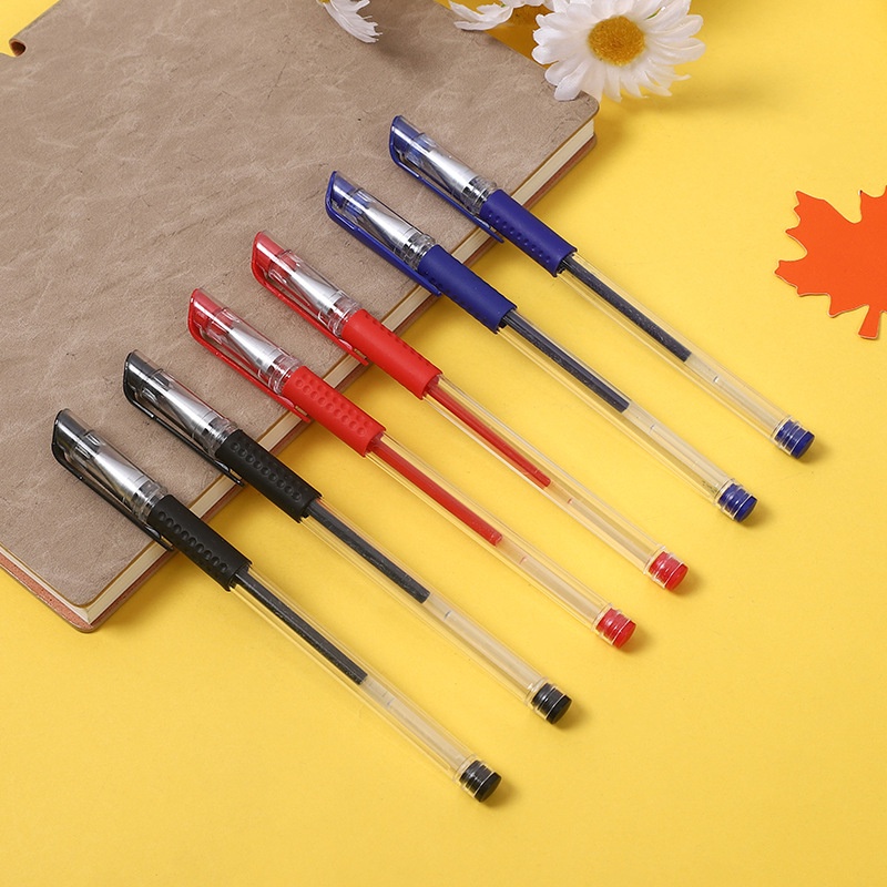 ปากกาเจล ปากกาแดง ปากกาดํา 0.5 มม. หัวเข็ม ราคาถูก (1 ชิ้น)