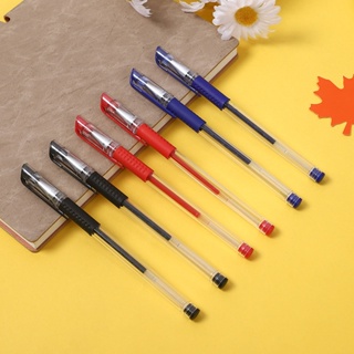 【ลดราคา 1 บาท】ปากกาเจล ปากกาน้ำเงิน ปากกาแดง ปากกาดำ 0.5mm หัวเข็ม ราคาถูก ปากกาถูกๆ（1PC）