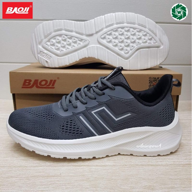 Baoji BJM721 รองเท้าผ้าใบชาย ไซส์ 41-45 สีดำ / สีดำ-ขาว / สีกรม / สีเทา / สีขาว ของแท้ 100% ซส.