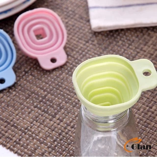 Glanxuan กรวยซิลิโคน พับเก็บประหยัดพื้นที่ พกพาสะดวก Silicone funnel