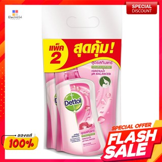 เดทตอล เจลอาบน้ำ สูตรสกินแคร์ ชนิดถุงเติม 400 มล. แพ็ค 2Dettol Shower Gel Skincare Formula Refill Bag 400 ml. Pack 2