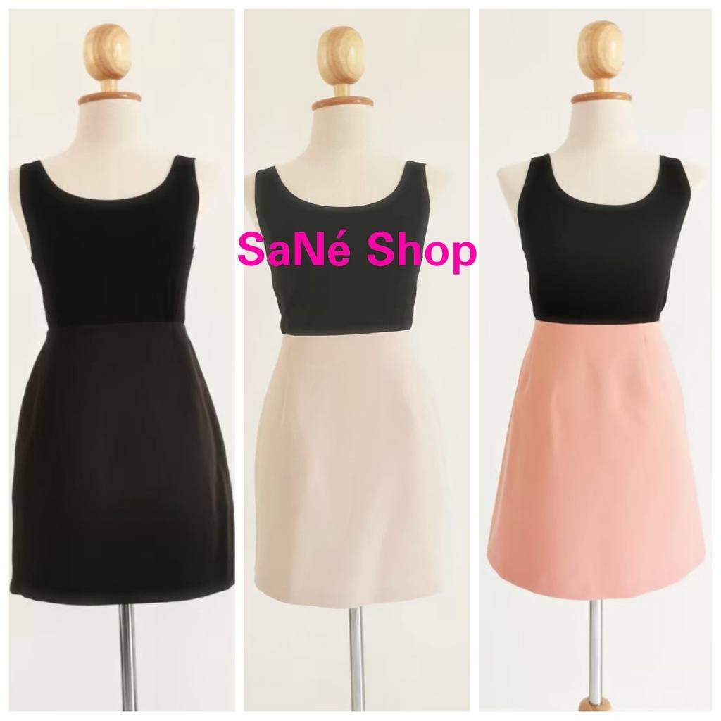 (S-3XL) กระโปรงทรงเอ(เอวปีน) ยาว 17 นิ้ว ใส่ทำงานก็สวย ใส่เที่ยวก็น่ารัก by SaNe Shop