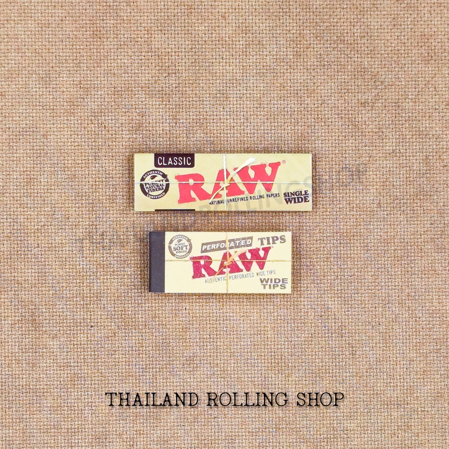 (พร้อมส่ง) ชุดโรลกระดาษมวน+ทิป RAW Combo Single Wide Set 70มม สินค้าแท้ 100% (Made in Spain) พร้อมส่งทุกวันจากไทย