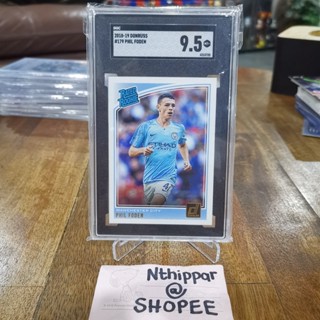 ขาย การ์ด Panini Donruss 2018-19 Phil Foden Manchester City Man City RC Rated Rookie SGC 9.5 การ์ดฟุตบอล การ์ดนักฟุตบอล