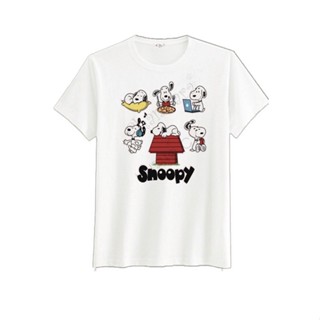 เสื้อยืดพิมพ์ลายsnoopy happy