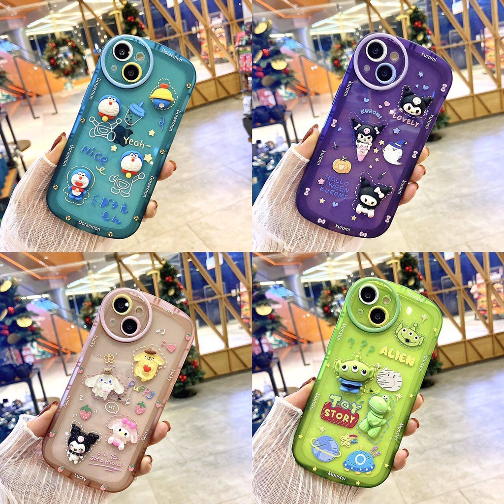 เคสนูนTPU ลายการ์ตูนมาใหม่นรักๆ พร้อมส่งสําหรับรุน.OPPO.กับ.VIVO.RENO6Z.RENO7Z/8Z.RENO7RENO8Z.Y11/Y1