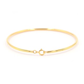 Happy Jewelry กำไลโปร่งตะขอสปิง กำไลเพชรแท้ ทองแท้ 37.5% (9K) BL121