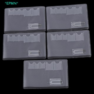 Epmn&gt; ใหม่ เคสใส่ซิมการ์ด 6 ช่อง แบบใส พกพาง่าย 5 ชิ้น