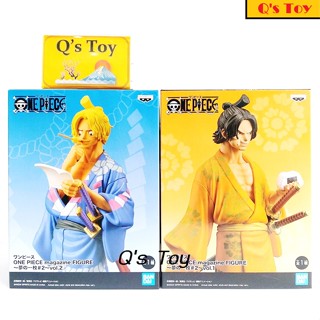 [ส่งฟรี] Set 2 พี่น้อง [มือ 1] Magazine Figure ของแท้ - Ace &amp; Sabo Piece of Dream No.2 Magazine Figure Banpresto