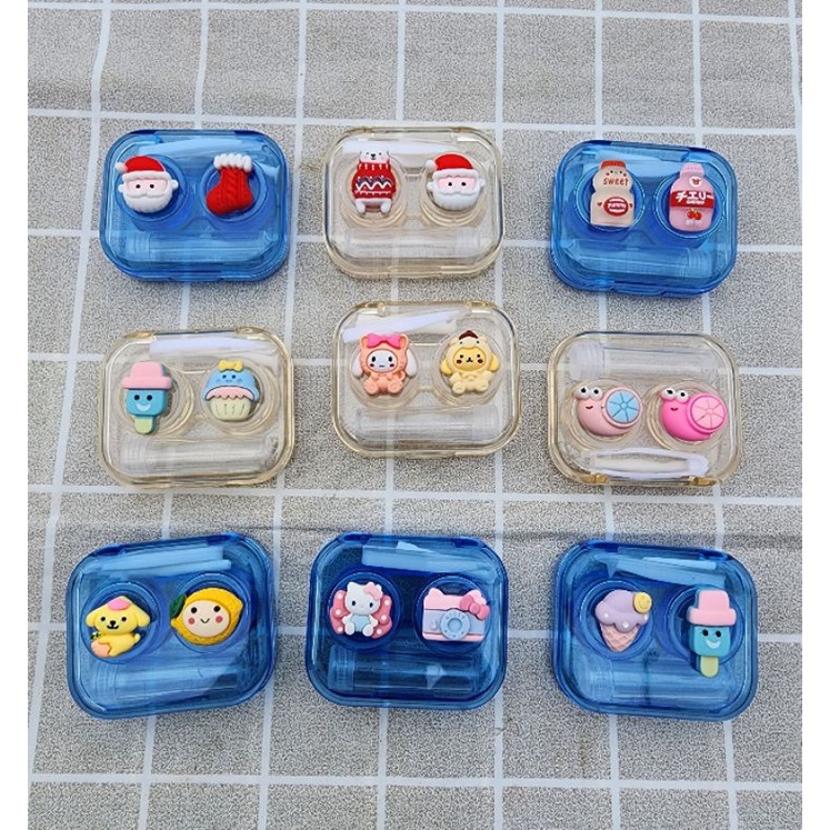 ตลับใส่คอนแทคเลนส์ DIY (คละลาย)