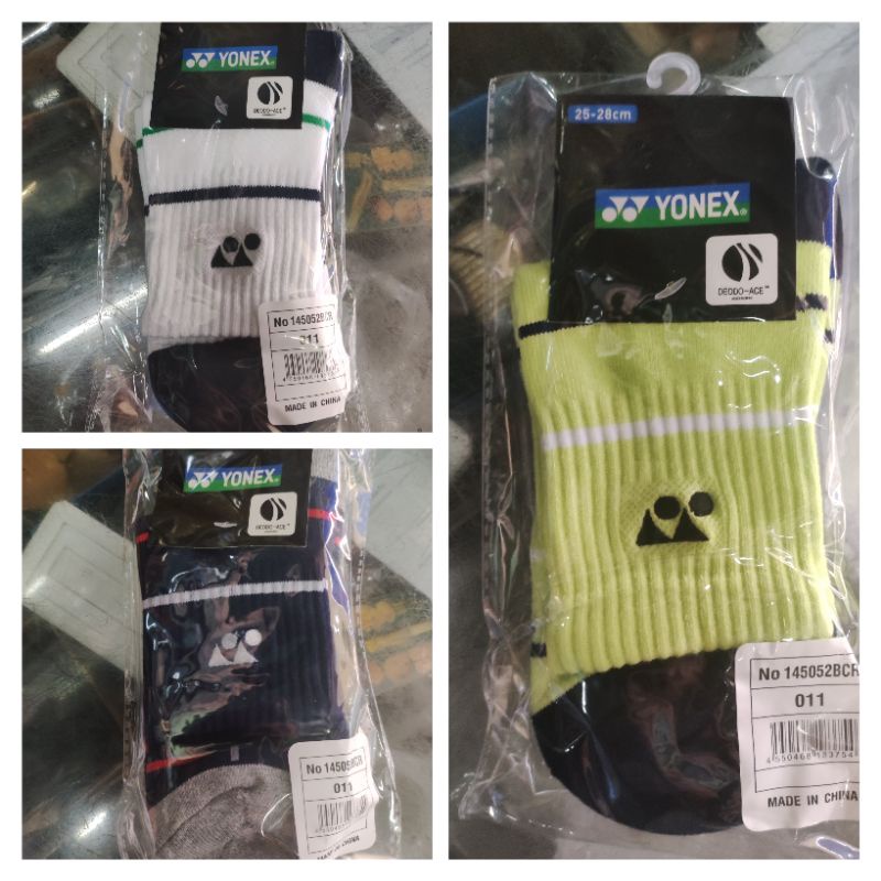 ถุงเท้ากีฬา YONEXสำหรับเล่นแบดมินตันใส่สบายข้อกลาง