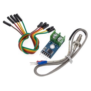 Temperature Sensor Probe with MAX6675 Module พร้อมสาย Thermocouple Type K 0-800 C