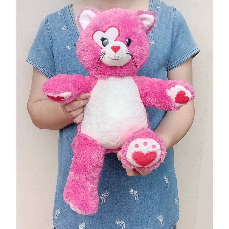 ตุ๊กตาแมวบิ้วอะแบร์ Build A Bear Kisses Fur You Hot Kitty Cat Heart Eye ขนาด 17 นิ้ว