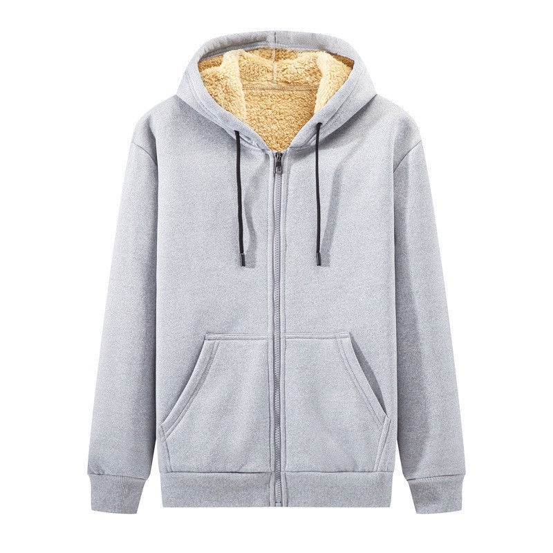 Men's Lamb Fleece Jacket เสื้อคลุมคาร์ดิแกนคลุมด้วยผ้ากันความร้อนขนแกะหนานุ่มและสบายเหมาะสำหรับ: ฤดูใบไม้ร่วงและฤดูหนาว