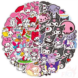 ชุด 100 ชิ้น / เซ็ต ❉ Sanrio . สติ๊กเกอร์ Kuromi &amp; My Melody สําหรับติดตกแต่ง ❉ Diy Doodle Decals สติ๊กเกอร์แฟชั่นกันน้ํา