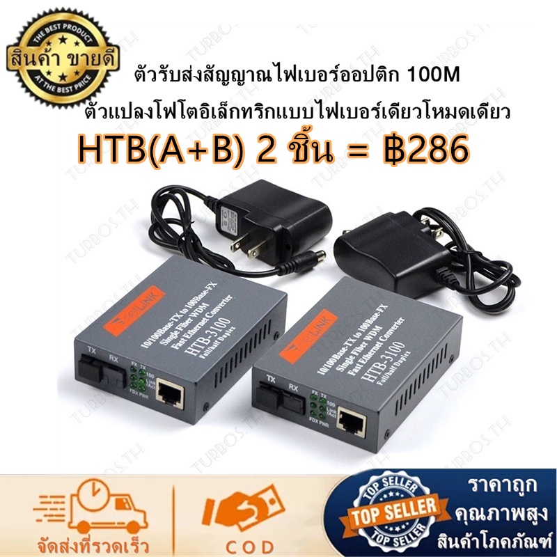 ส่งเร็ว Netlink Media Converter 10/100 MBPS HTB-3100AB-25KM / netlink มีเดีย คอนเวอร์เตอร์