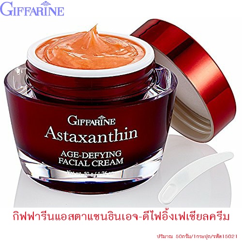 กิฟฟารีนครีมทาหน้าคอลลาเจนและไฮยาลูรอนแอสตาแซนธินเอจ-ดีไฟอิ้งเฟเชียลครีม/50กรัม/1กระปุก/รหัส15021📌Tr