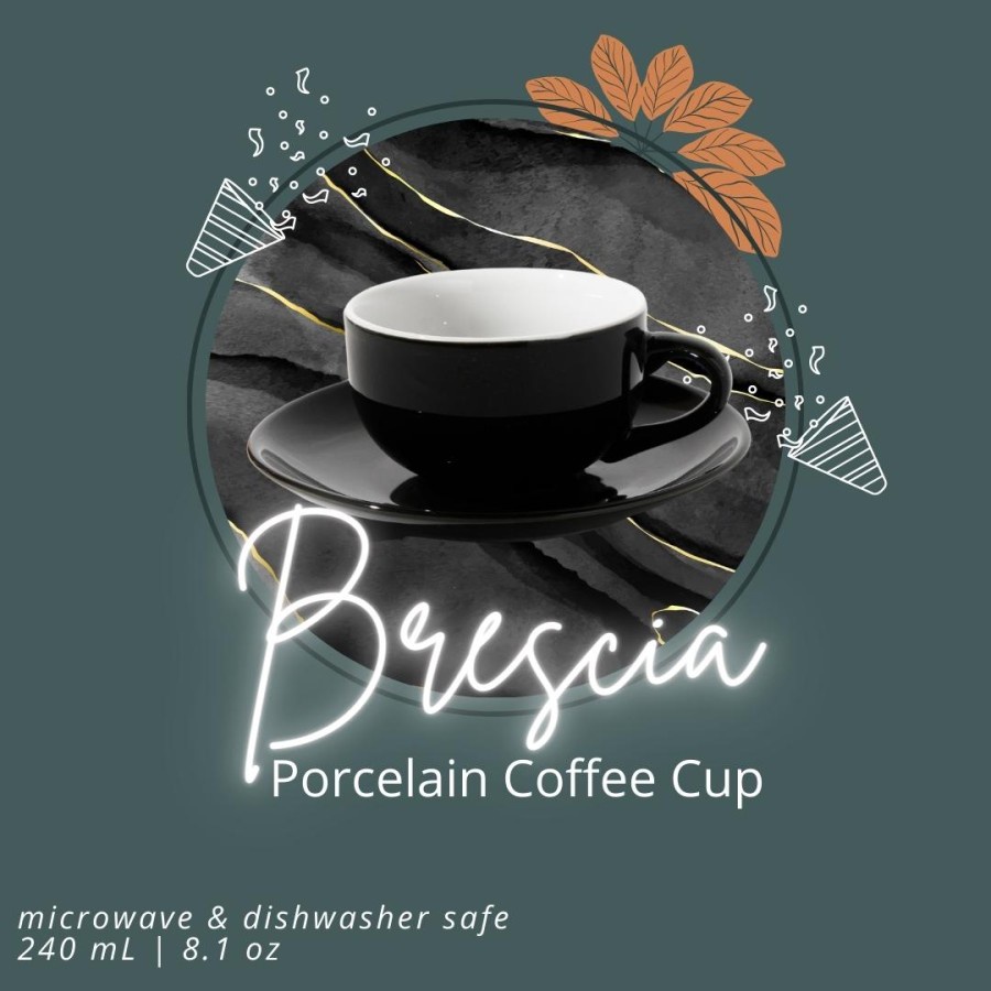 Brasslin Coffee Cup I Cappuccino Cup Porcelain I Milk Coffee Cup