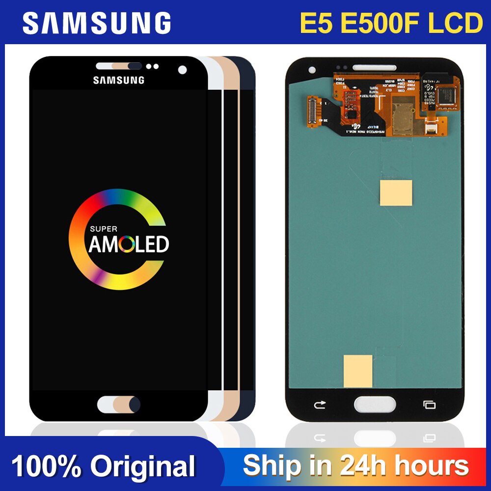 5.0 & 39;& 39; สําหรับ Samsung Galaxy E5 LCD Touch Screen Digitizer Assembly E500 จอแสดงผล E5000 LCD
