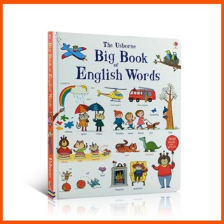 หนังสือภาษาอังกฤษ The Usborne Big Book of English Words เพื่อการเรียนรู้ สําหรับเด็ก