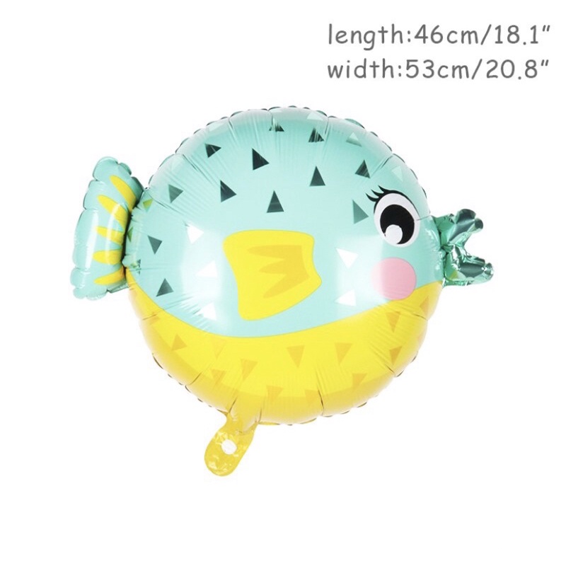 ชุดลูกโป่ง ลายสัตว์ใต้ทะเล สัตว์โลก 1st สําหรับตกแต่งปาร์ตี้วันเกิดเด็ก 43 ชิ้น - รูปที่ 3