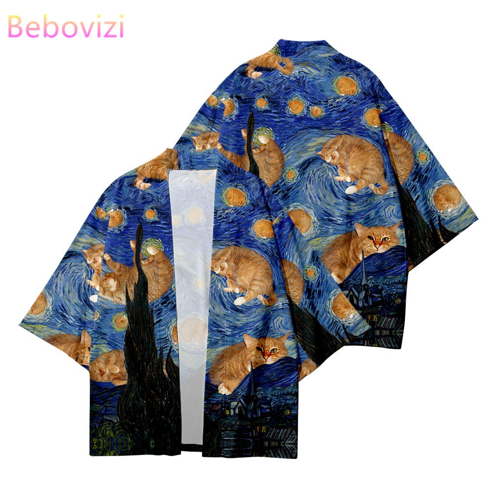 Plus Size Fashion Loose Japanese Harajuku Streetwear Cardigan Women Men Haori Kimono Cosplay Shirts Top Yukata Clothes