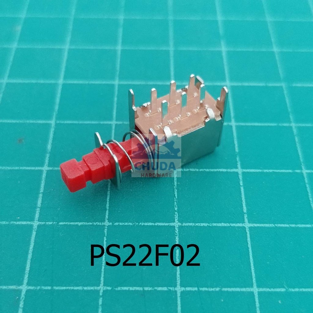 สวิทช์ 6 ขา Self lock กดติด-กดดับ No lock กดติด-ปล่อยดับ Push button Switch #PS22F02 (1 ตัว)