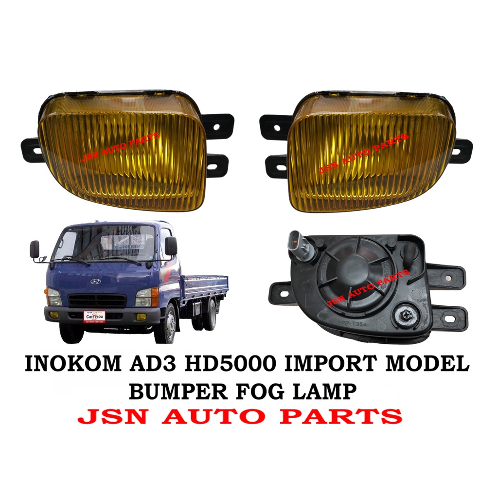 J106S21 สีเหลือง BUMPER หมอกโคมไฟ INOKOM AD3 HD5000 นําเข้ารุ่น LORY รถบรรทุก AKSESORI
