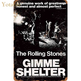 แผ่นป้ายโลหะดีบุก ลาย The Rolling Stones สําหรับผับ บาร์ คาเฟ่