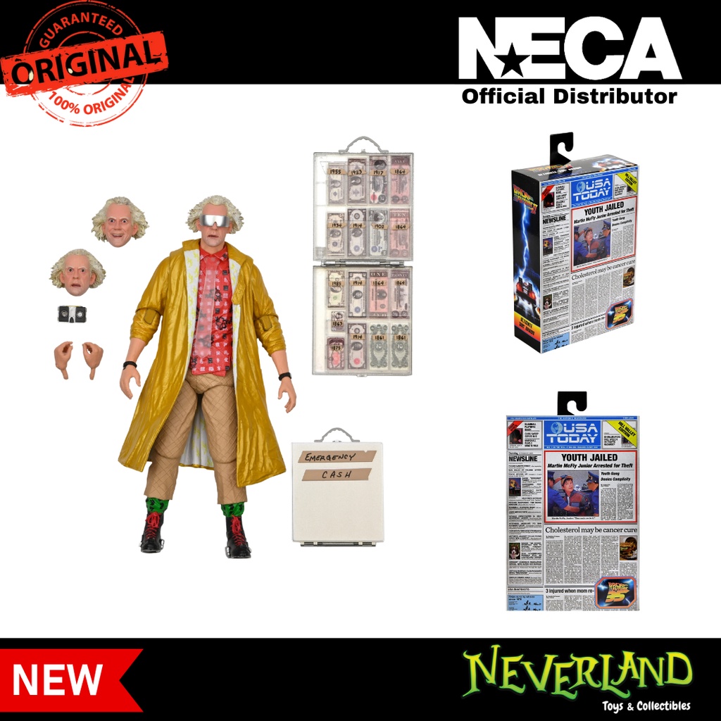 (NECA) Back to the Future 2 Ultimate Doc Brown (2015) 7 Scale Action Figure