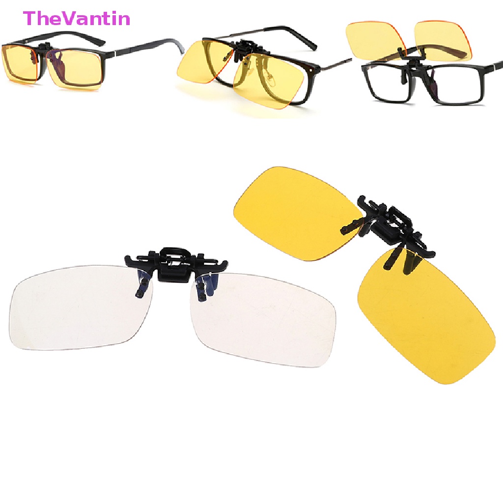 Thevantin คลิปออน ฟิลเตอร์กรองแสงสีฟ้า แว่นตาสํานักงาน คอมพิวเตอร์ ป้องกันรังสียูวี สินค้าขายดี