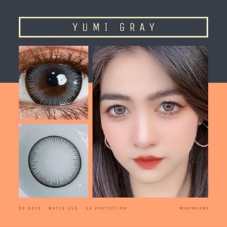 พร้อมส่ง⚡คอนแทคเลนส์✨รุ่น Yumi Gray/Brown บิ๊กอายตาโต(Montra lens)