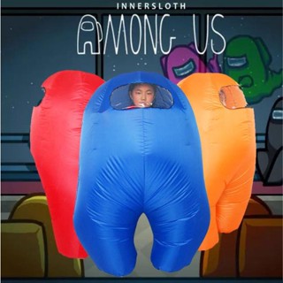 ชุดเครื่องแต่งกายคอสเพลย์ Among Us นักบินอวกาศเป่าลม ของขวัญ สําหรับเด็ก และผู้ใหญ่