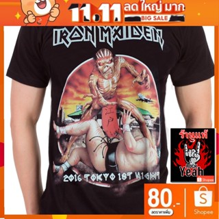 เสื้อวง IRON MAIDEN เสื้อวินเทจ ผ้าร้อยแท้ เสื้อวินเทจ ไอเอิร์นเมเดน ไอร่อน RCM1799