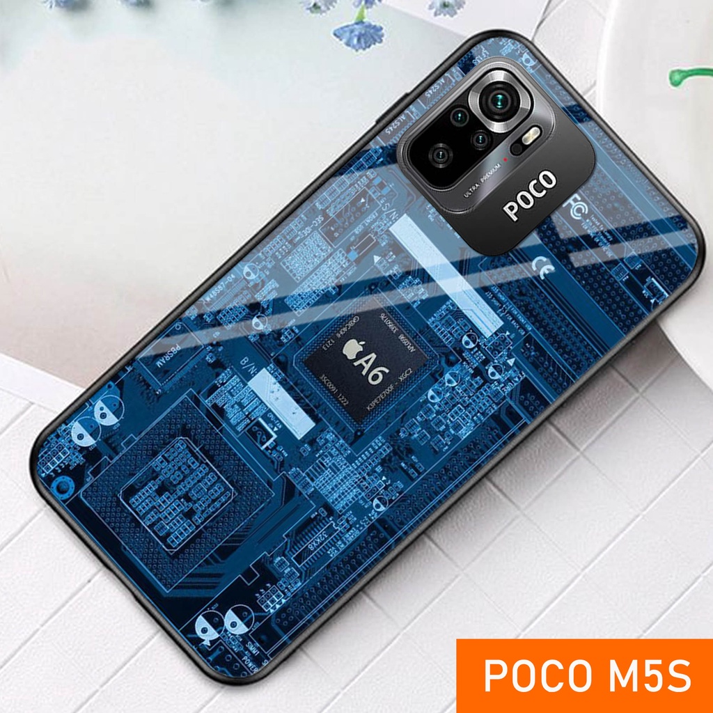 (S16) Softcase Glass XIOMI REDMI POCO M5S - เคสโทรศัพท์มือถือล่าสุด - REDMI POCO M5S - ตัวป้องกันโทร