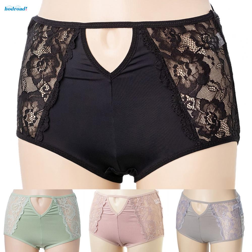 【HODRD】Plus Size Womens Lace Underwear High-Waist Seamless Briefs Sexy Comfy Panties【Fashion】 #8