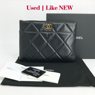 Used Like New Chanel19 Clutch Goat Skin