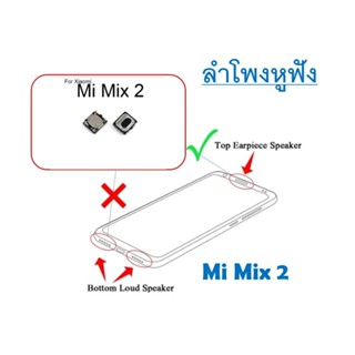 ลำโพงหูฟัง  Mi Mix 2 ,2s 3