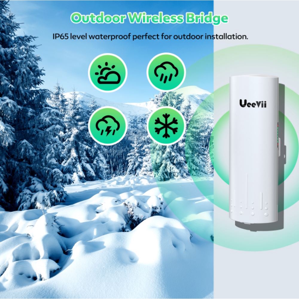 A2PCS Gigabit Wireless Bridge CPE820 5.8G 1Gbps Point to Point WiFi Repeater 3KM Outdoor CPE with 16dBi High-Gain Antenn #8