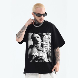 T-Shirt for Men Women Inspired Cotton  Oversize Tee Shirts Short Sleeve Swag Top Tiktok Korean Styleเสื้อยืด