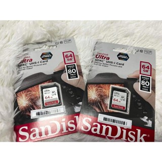 เมม sd card sandisk 64 gb แท้100%