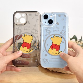 เคสโทรศัพท์มือถือแบบนิ่ม TPU ใส กันกระแทก กันฝุ่น ลายวินนี่ เดอะ พูห์ สําหรับ iPhone 14 Pro 13Pro Max 12 11