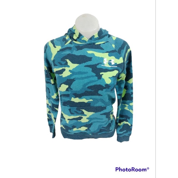 เสื้อสเวตเตอร์มีฮู้ดแบรนด์ UA COLDGEAR Size XS(Women's/YOUTH) มือ2