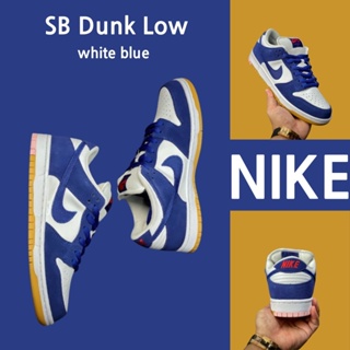 （ยิงจริง）Nike SB Dunk Low สีขาวฟ้า ของแท้100%💯รองเท้าผ้าใบ รองเท้า รองเท้าวิ่ง รองเท้า nike-1-4