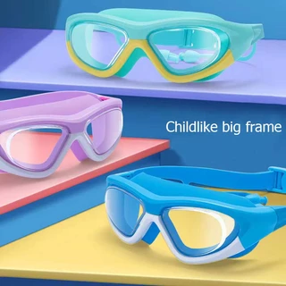 (พร้อมส่ง)จากไทย2191 แว่นตาว่ายน้ำเด็ก กัน UV หลากสี ไร้ฝ้า แว่นเด็ก ปรับกันน้ำได้