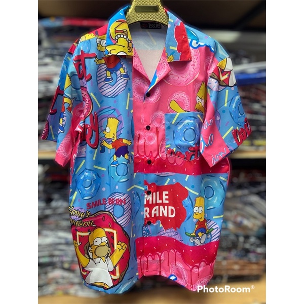 เสื้อฮาวายลาย Simpson
