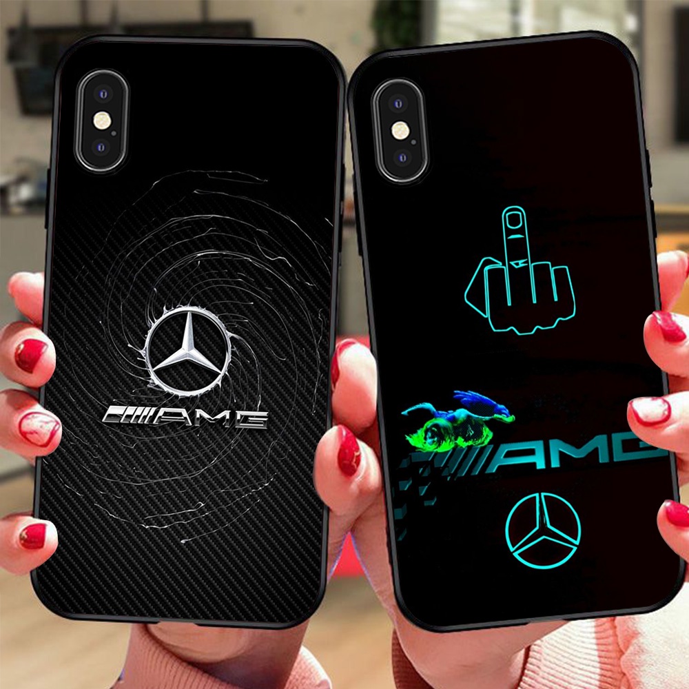 เคส Iphone X / ip Xs / ip Xs max พร้อมพิมพ์โลโก้ mec cedes เคสผู้ชาย benz