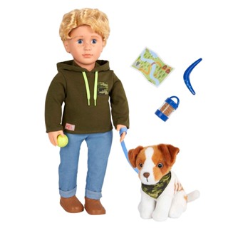 Our Generation DOLL W/ PET DOG, ELLIOT &amp; AUSTRALIAN SHEPHERD BD31399Z