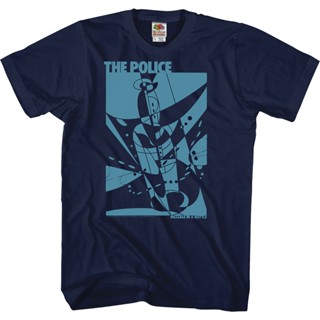 Message In A Bottle The Police T-Shirt เสื้อยืดผู้ชาย เสื้อยืด cotton